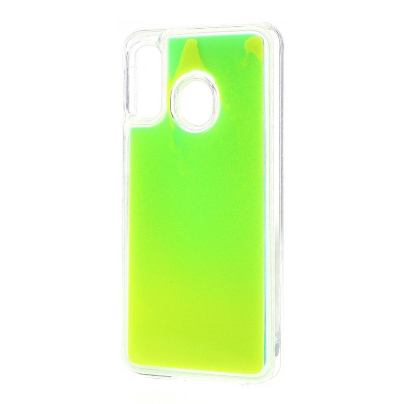 Etui Samsung Galaxy A40 Zielony Jabłkowy Fioletowy Fluorescencyjny Etui Ochronne