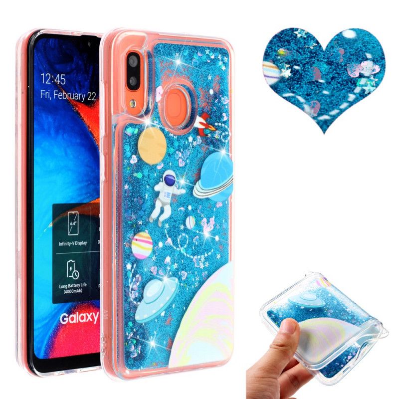 Futerały Samsung Galaxy A40 Etui na Telefon Brokat Astronauta