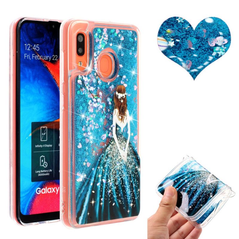 Futerały Samsung Galaxy A40 Etui na Telefon Brokat Księżniczki