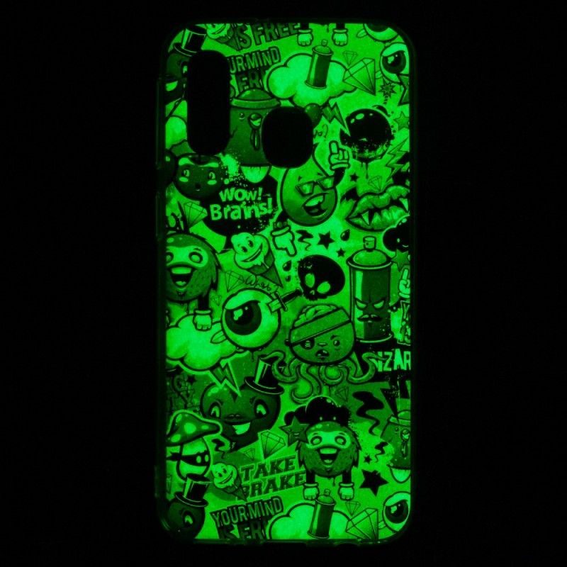 Futerały Samsung Galaxy A40 Etui na Telefon Fluorescencyjne Szaleństwo