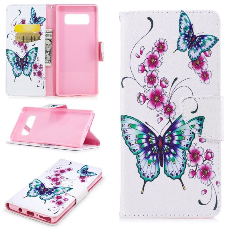 Etui Folio Samsung Galaxy Note 8 Cudowne Motyle