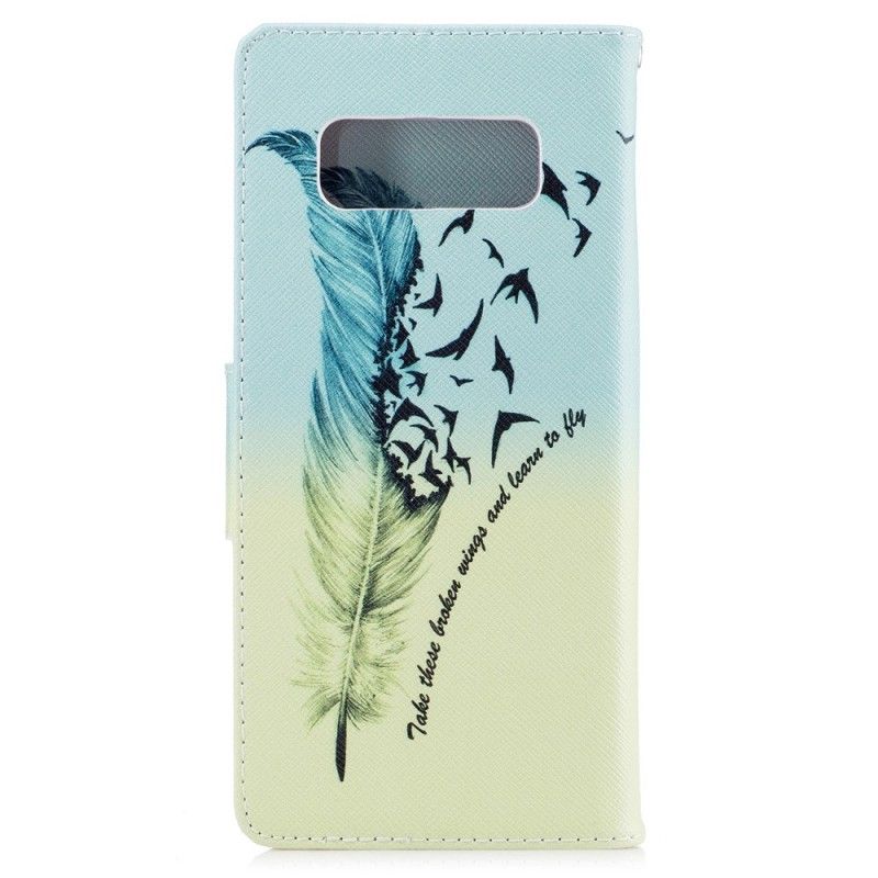 Etui Folio Samsung Galaxy Note 8 Naucz Się Latać Etui Ochronne