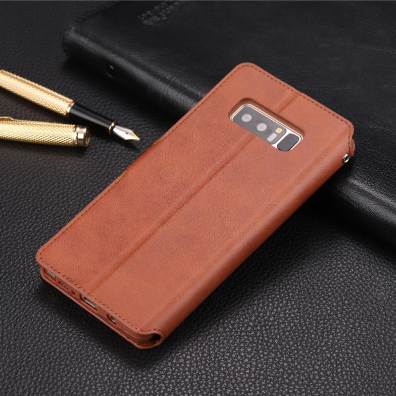 Etui Folio Samsung Galaxy Note 8 Szary Czarny Retro Azns Etui Ochronne