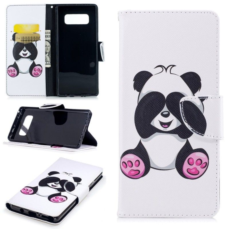 Etui Folio Samsung Galaxy Note 8 Zabawna Panda