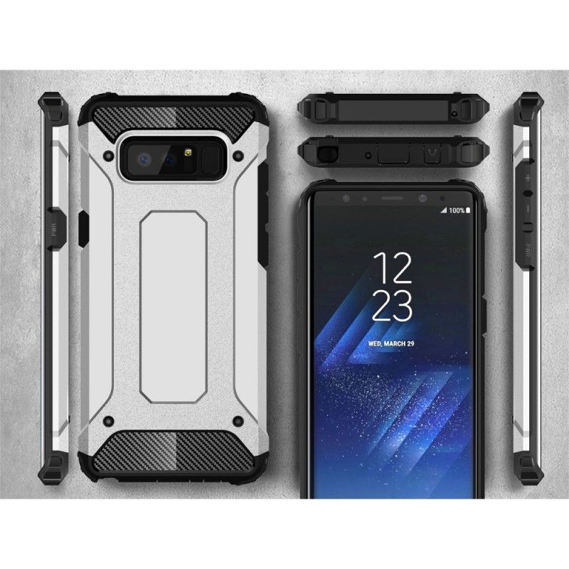 Etui Samsung Galaxy Note 8 Czerwony Czarny Ocalały