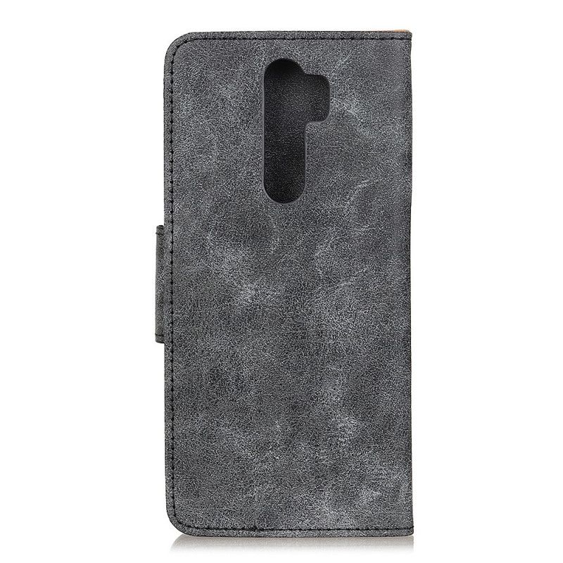 Etui Folio Xiaomi Redmi Note 8 Pro Brązowy Szary Klapa Ze Sztucznej Skóry W Stylu Retro Etui Ochronne