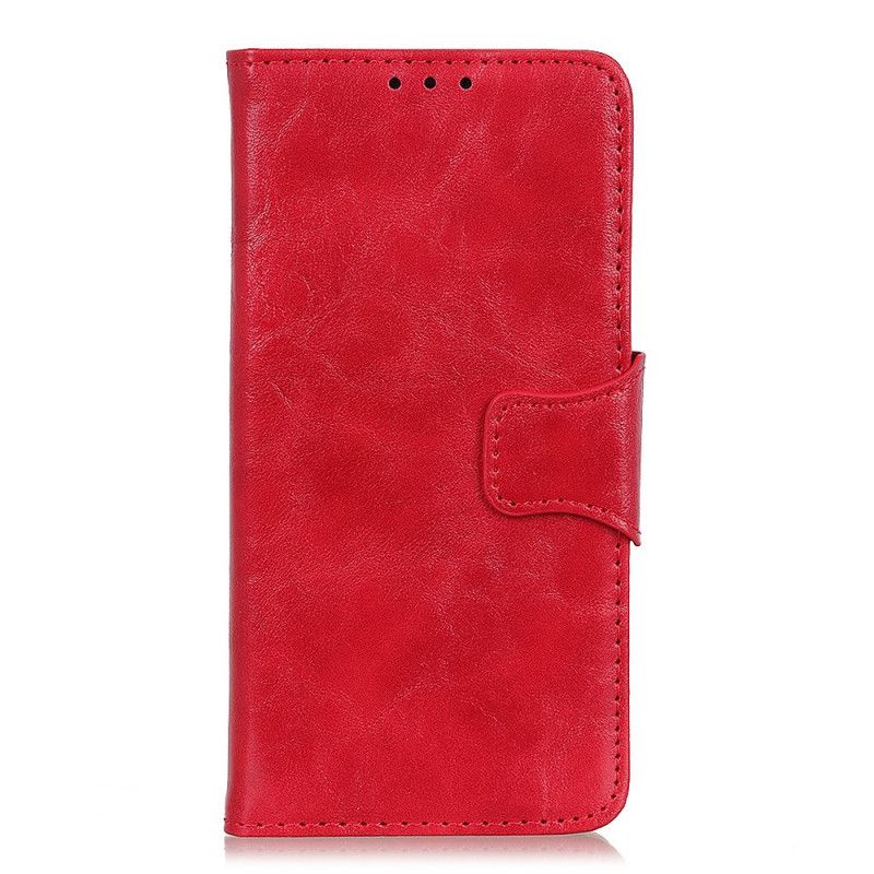 Etui Folio Xiaomi Redmi Note 8 Pro Czerwony Czarny Dwustronna Klapka Magnetyczna