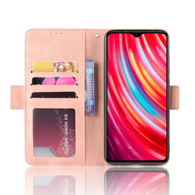 Etui Folio Xiaomi Redmi Note 8 Pro Czerwony Czarny Multikarta Pierwszej Klasy Etui Ochronne