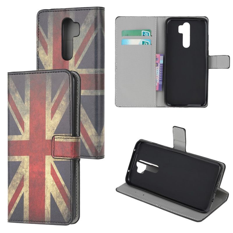 Etui Folio Xiaomi Redmi Note 8 Pro Flaga Anglii Etui Ochronne