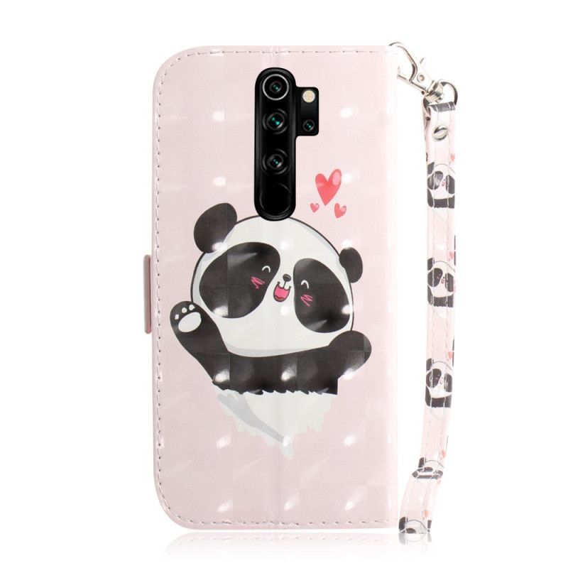 Etui Folio Xiaomi Redmi Note 8 Pro Panda Love Ze Stringami