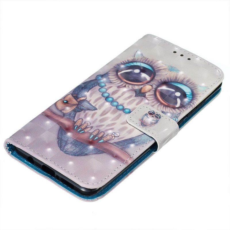 Etui Folio Xiaomi Redmi Note 8 Pro Panna Sowa Etui Ochronne