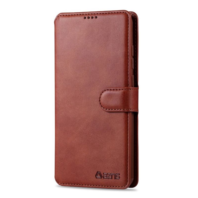 Etui Folio Xiaomi Redmi Note 8 Pro Szary Czarny Azns Z Efektem Skóry Etui Ochronne