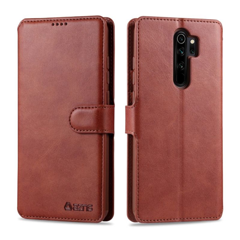 Etui Folio Xiaomi Redmi Note 8 Pro Szary Czarny Azns Z Efektem Skóry Etui Ochronne