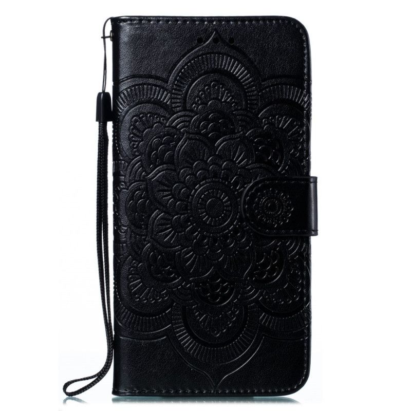 Etui Folio Xiaomi Redmi Note 8 Pro Szary Czarny Cała Mandala