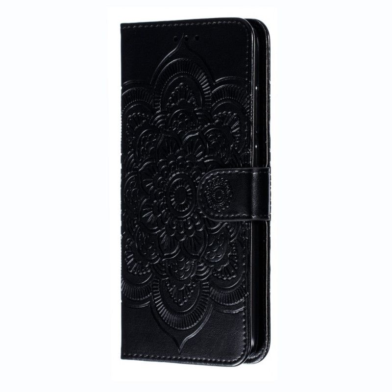 Etui Folio Xiaomi Redmi Note 8 Pro Szary Czarny Cała Mandala