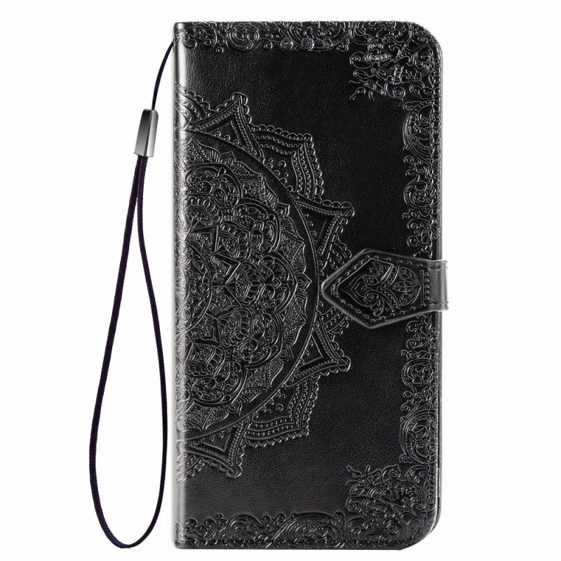 Etui Folio Xiaomi Redmi Note 8 Pro Szary Czarny Mandala W Średnim Wieku