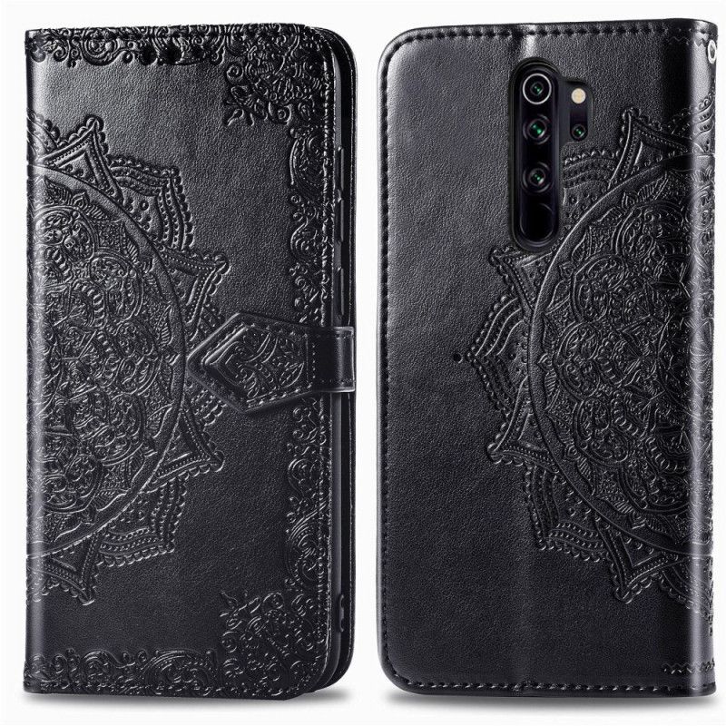 Etui Folio Xiaomi Redmi Note 8 Pro Szary Czarny Mandala W Średnim Wieku