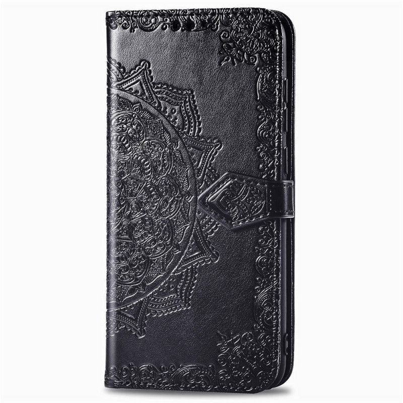 Etui Folio Xiaomi Redmi Note 8 Pro Szary Czarny Mandala W Średnim Wieku