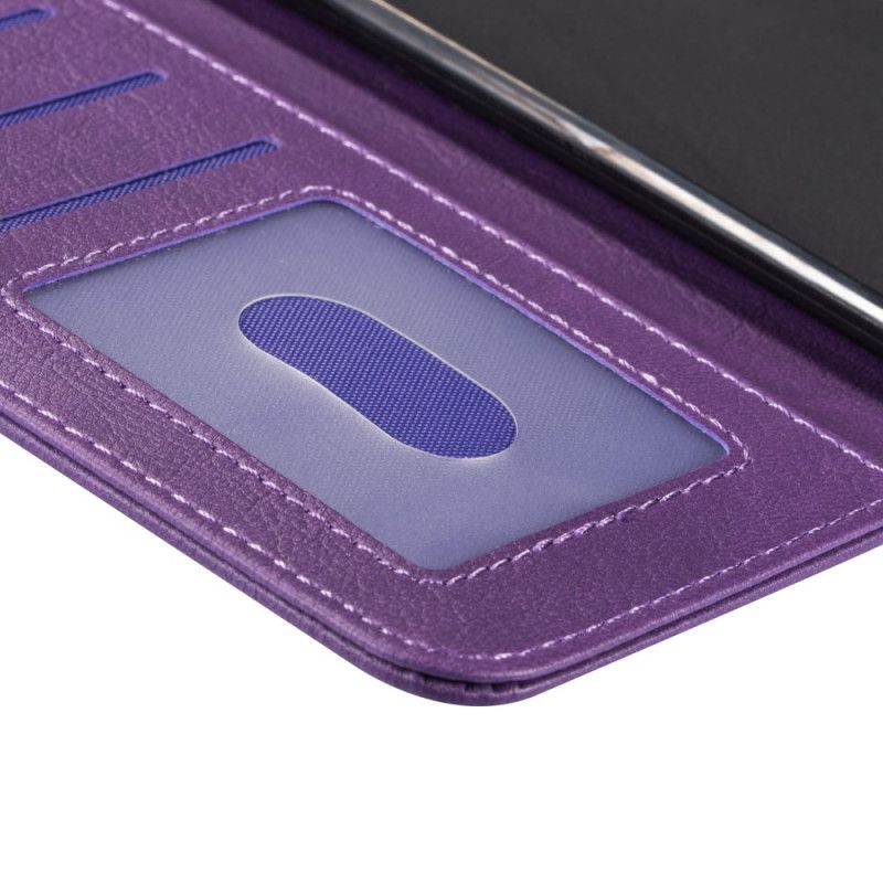 Etui Folio Xiaomi Redmi Note 8 Pro Szary Czarny Portmonetka Na Monety Z Paskiem