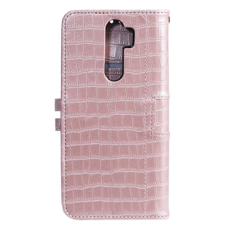 Etui Folio Xiaomi Redmi Note 8 Pro Zielony Czarny Całkowicie Krokodyl Etui Ochronne