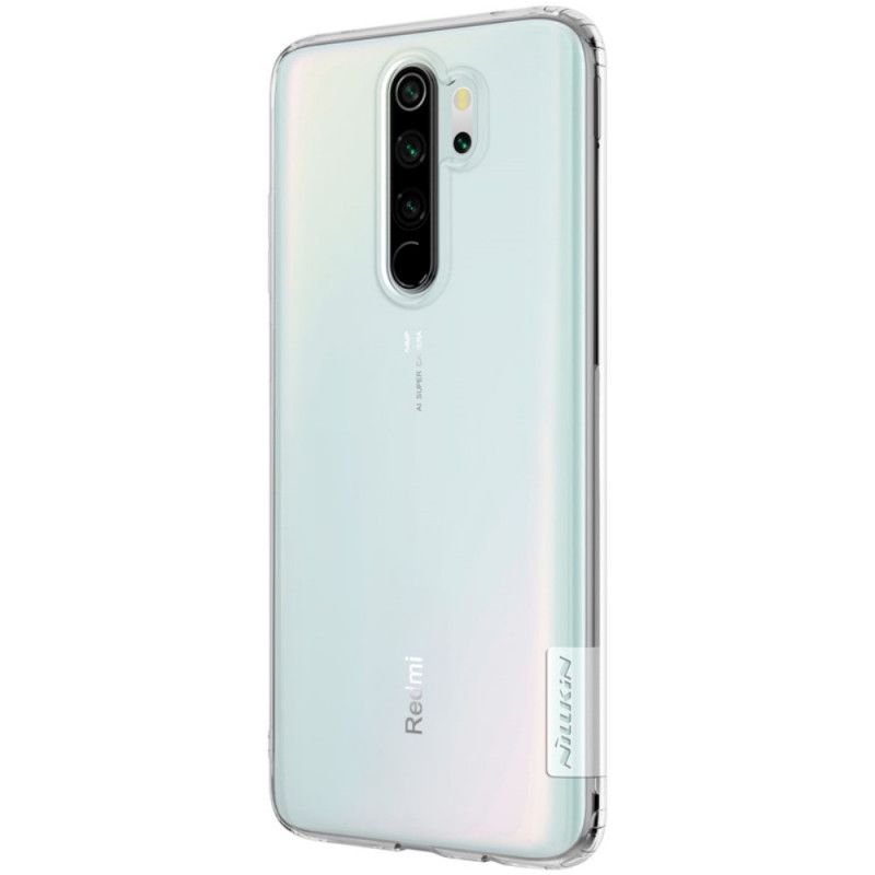 Etui Xiaomi Redmi Note 8 Pro Biały Przezroczysty Nillkin Etui Ochronne