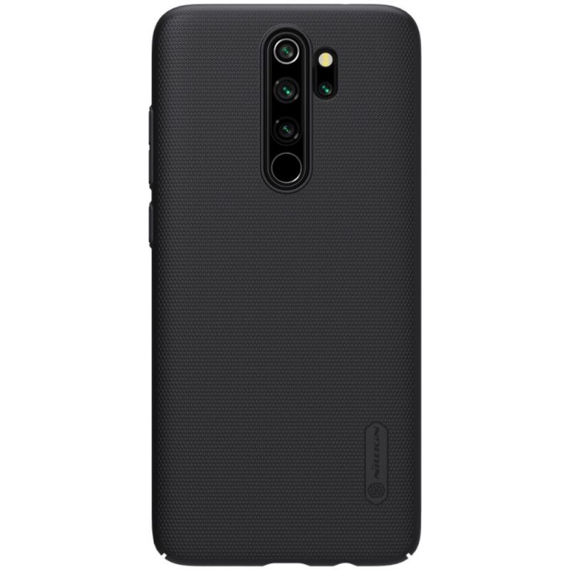 Etui Xiaomi Redmi Note 8 Pro Cyjan Czarny Sztywny Matowy Nillkin Etui Ochronne