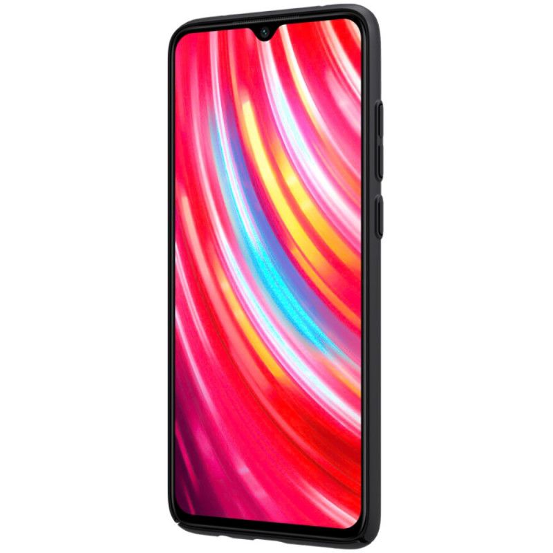 Etui Xiaomi Redmi Note 8 Pro Cyjan Czarny Sztywny Matowy Nillkin Etui Ochronne