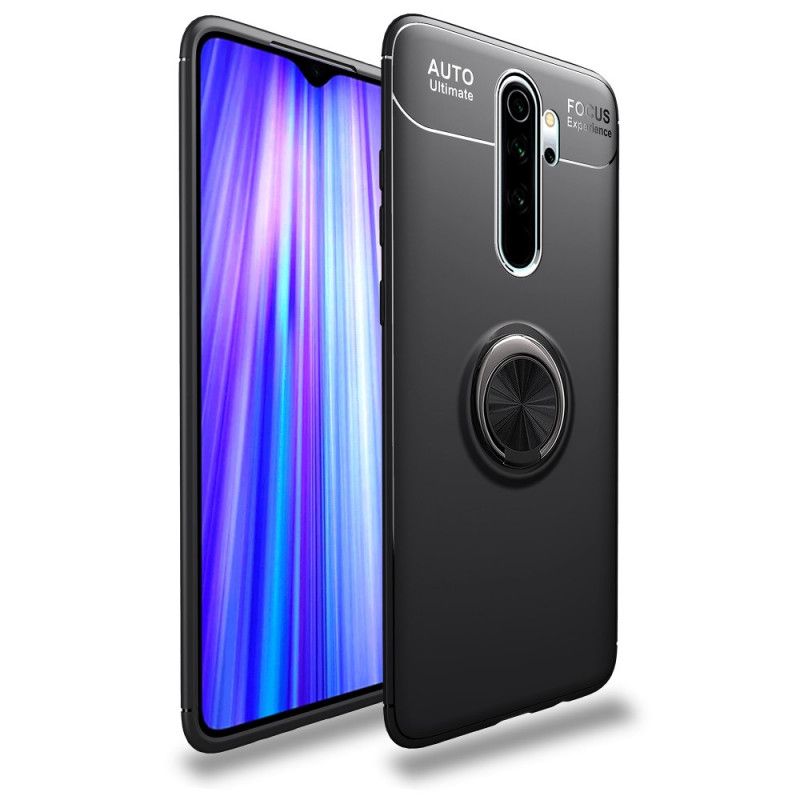 Etui Xiaomi Redmi Note 8 Pro Czerwony Czarny Obrotowy Pierścień Etui Ochronne