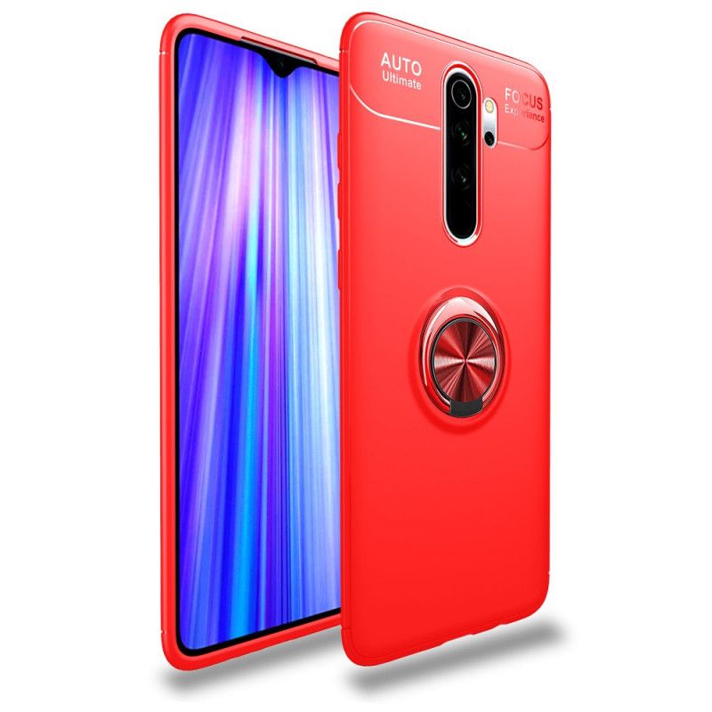 Etui Xiaomi Redmi Note 8 Pro Czerwony Czarny Obrotowy Pierścień Etui Ochronne