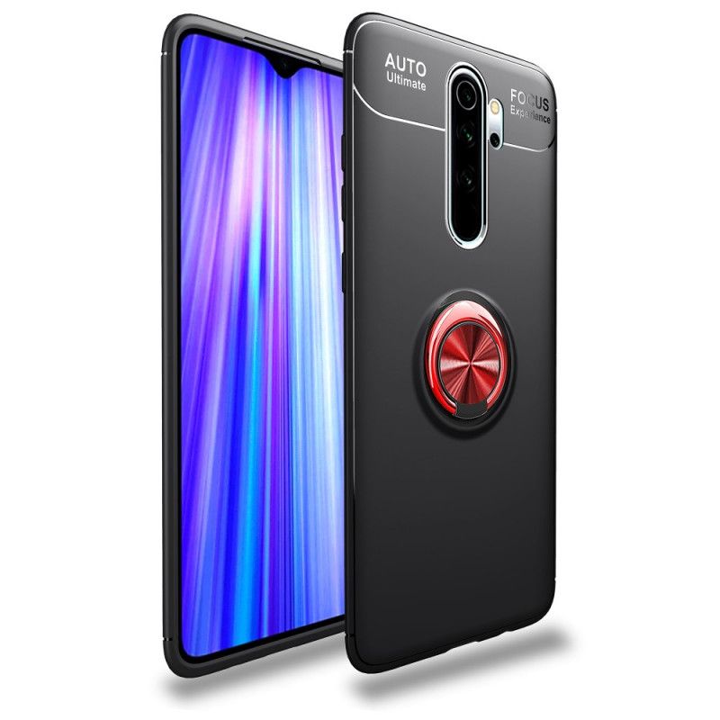 Etui Xiaomi Redmi Note 8 Pro Czerwony Czarny Obrotowy Pierścień Etui Ochronne