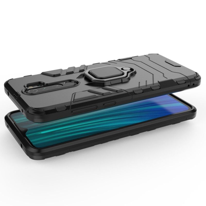 Etui Xiaomi Redmi Note 8 Pro Czerwony Czarny Pierścień Oporowy Etui Ochronne