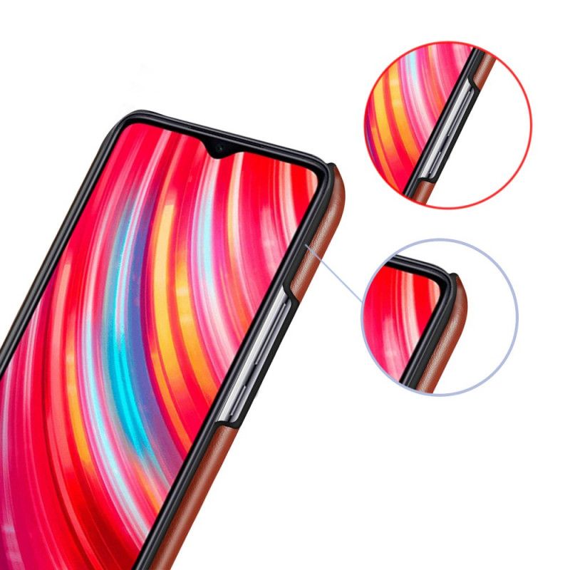 Etui Xiaomi Redmi Note 8 Pro Granatowy Czerwony Ksq Dwukolorowy Efekt Skóry