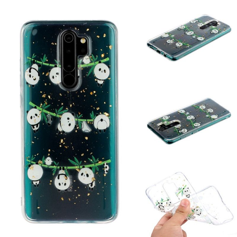 Etui Xiaomi Redmi Note 8 Pro Pandy Na Sznurku Etui Ochronne