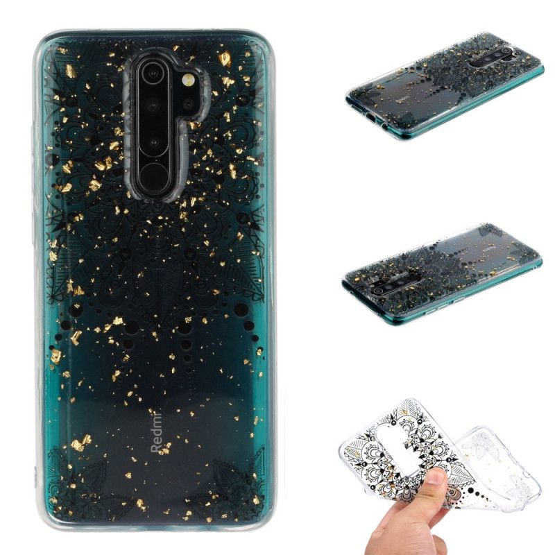 Etui Xiaomi Redmi Note 8 Pro Przezroczysta Szara Mandala