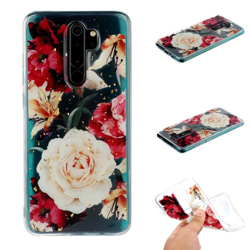 Etui Xiaomi Redmi Note 8 Pro Przezroczyste Piękne Bukiety Etui Ochronne