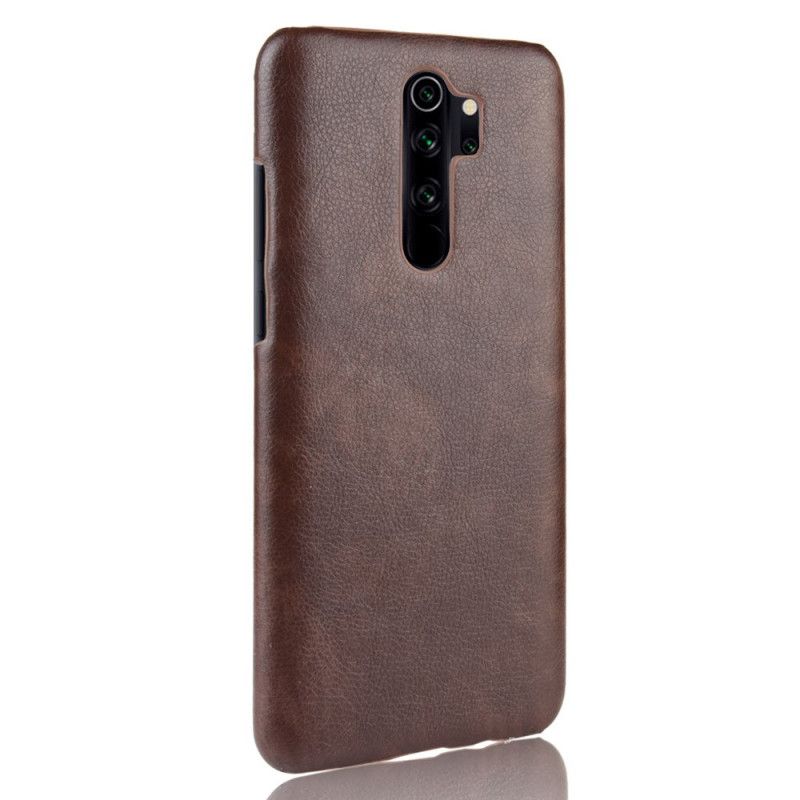 Etui Xiaomi Redmi Note 8 Pro Szary Czarny Efekt Skóry Lychee Performance Etui Ochronne