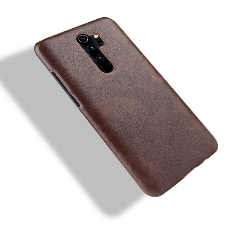 Etui Xiaomi Redmi Note 8 Pro Szary Czarny Efekt Skóry Lychee Performance Etui Ochronne