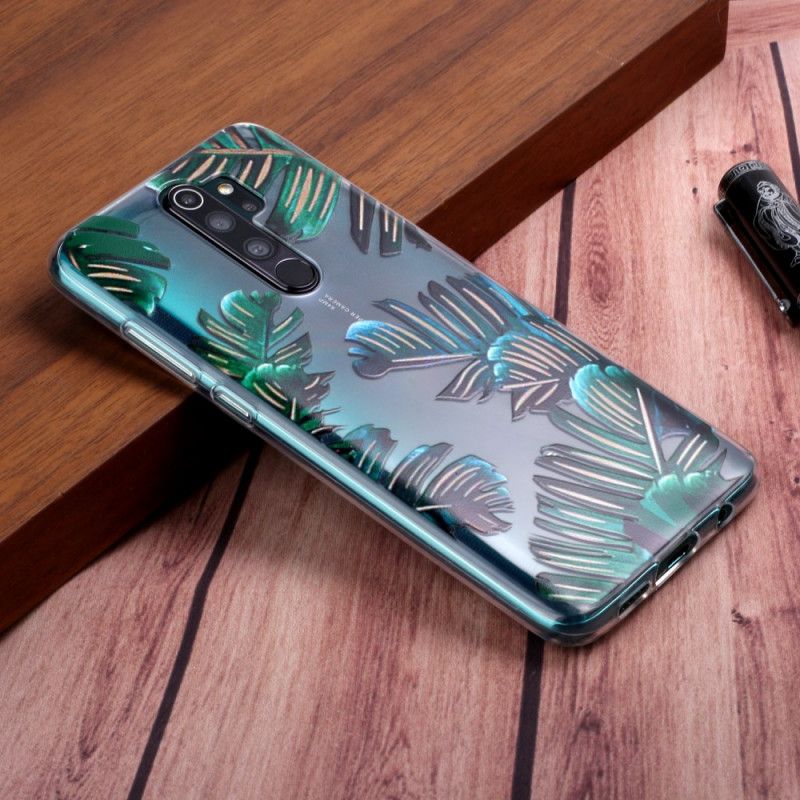 Etui Xiaomi Redmi Note 8 Pro Zielone Liście