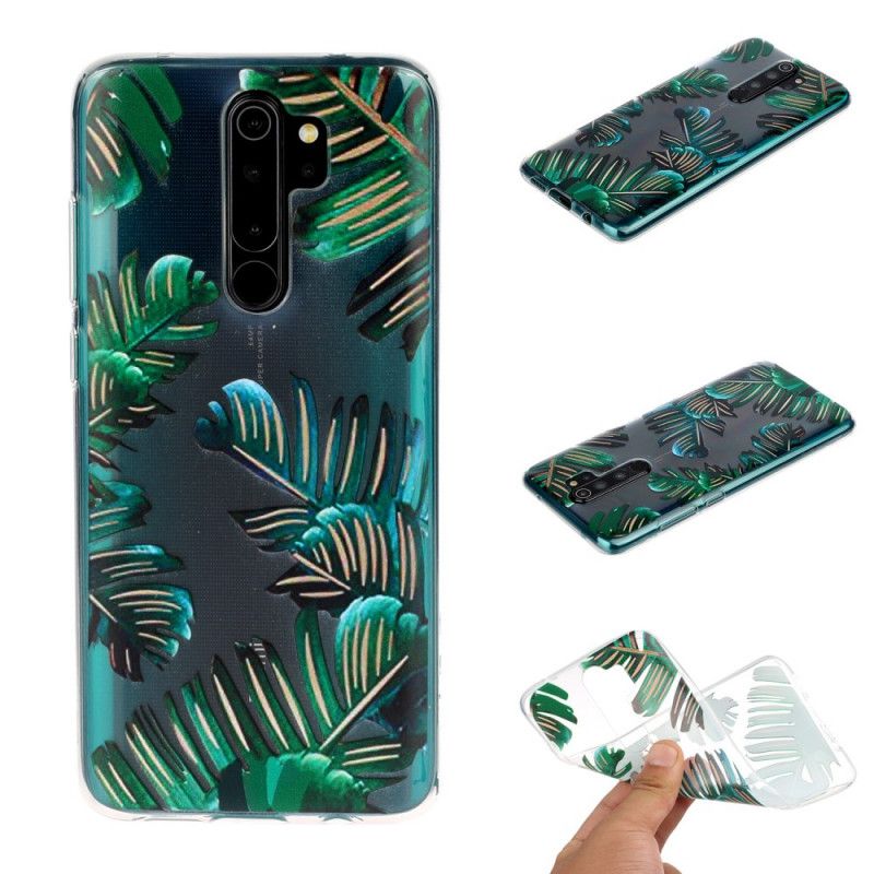 Etui Xiaomi Redmi Note 8 Pro Zielone Liście