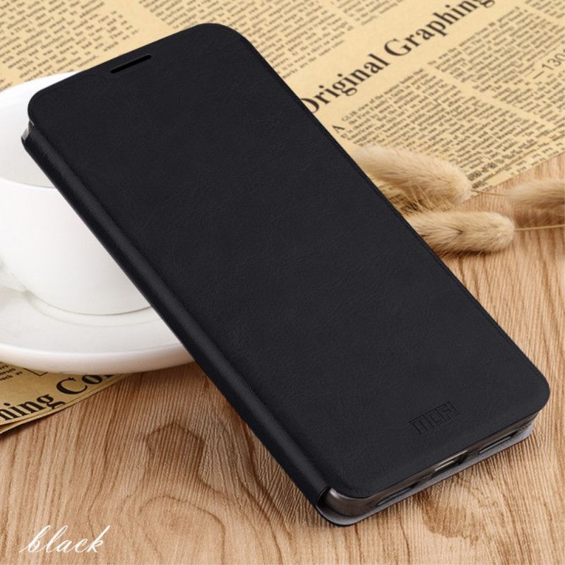 Flip Kotelot Xiaomi Redmi Note 8 Pro Czarny Etui na Telefon Mofi Vintage Classic