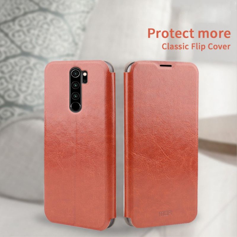 Flip Kotelot Xiaomi Redmi Note 8 Pro Czarny Etui na Telefon Mofi Vintage Classic