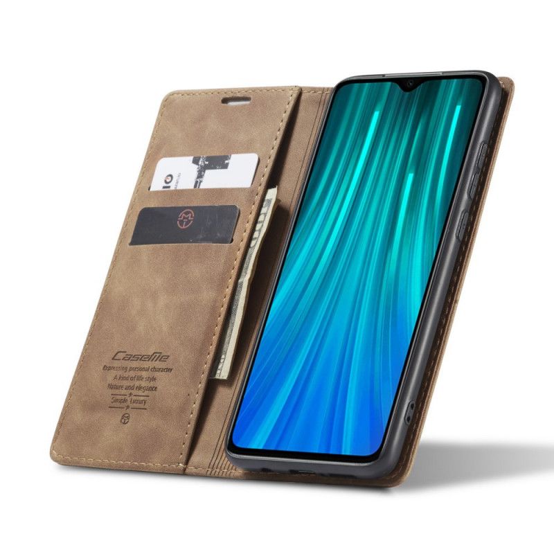 Flip Kotelot Xiaomi Redmi Note 8 Pro Granatowy Czarny Etui Z Imitacji Skóry