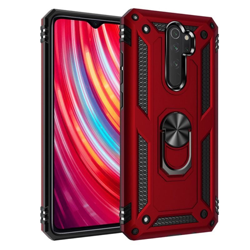 Futerały Xiaomi Redmi Note 8 Pro Czerwony Czarny Pierścień Premium