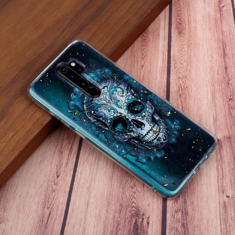 Futerały Xiaomi Redmi Note 8 Pro Etui na Telefon Niebieska Czaszka