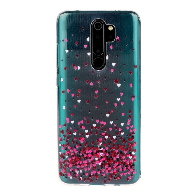 Futerały Xiaomi Redmi Note 8 Pro Etui na Telefon Wiele Czerwonych Serc