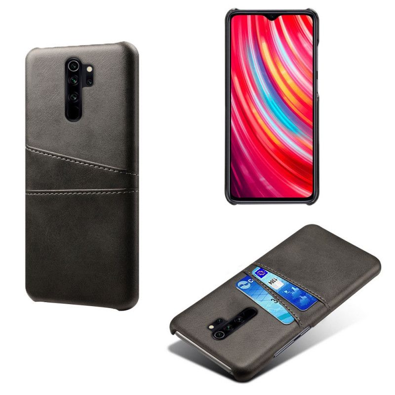 Futerały Xiaomi Redmi Note 8 Pro Kawa Czarny Podwójny Uchwyt Na Karty