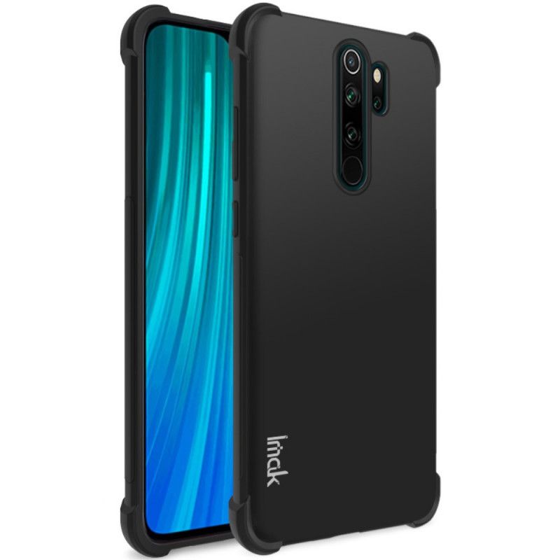 Futerały Xiaomi Redmi Note 8 Pro Szary Czarny Etui na Telefon Imak Czuje Się Na Skórze