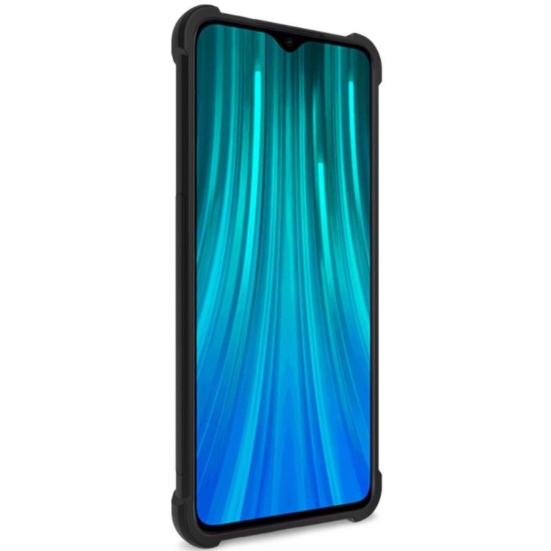 Futerały Xiaomi Redmi Note 8 Pro Szary Czarny Etui na Telefon Imak Czuje Się Na Skórze