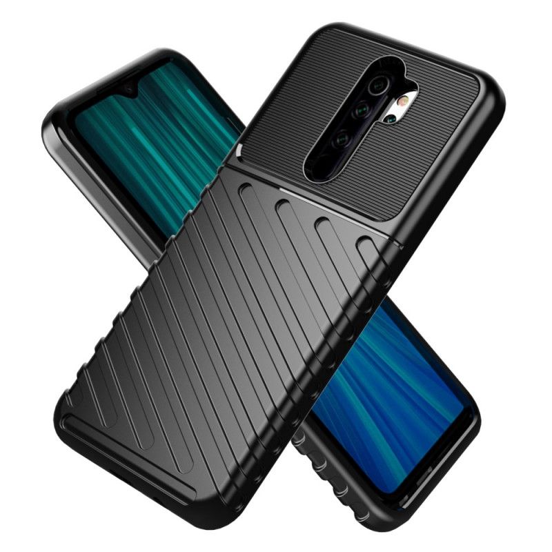 Futerały Xiaomi Redmi Note 8 Pro Zielony Czarny Etui na Telefon Seria Grzmotów