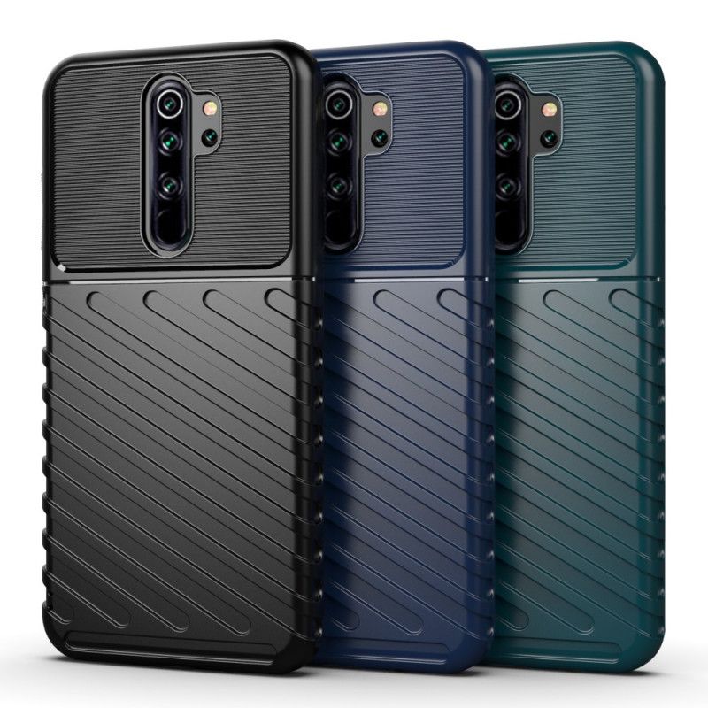 Futerały Xiaomi Redmi Note 8 Pro Zielony Czarny Etui na Telefon Seria Grzmotów